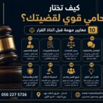 مكتب حمد للمحاماة | 10 معايير مهمة قبل اتخاذ القرار